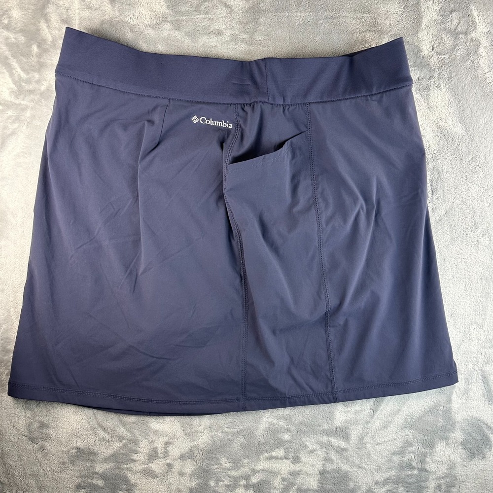 Columbia Women's Omni Shade XL Blue Skort Active Built in Pockets Golf - Picture 6 of 12